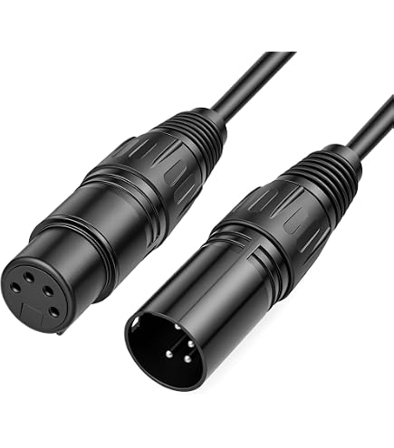 Amazon | Eonvic 4ピン オス-メス 4ピン XLR 電源ケーブル デジタル